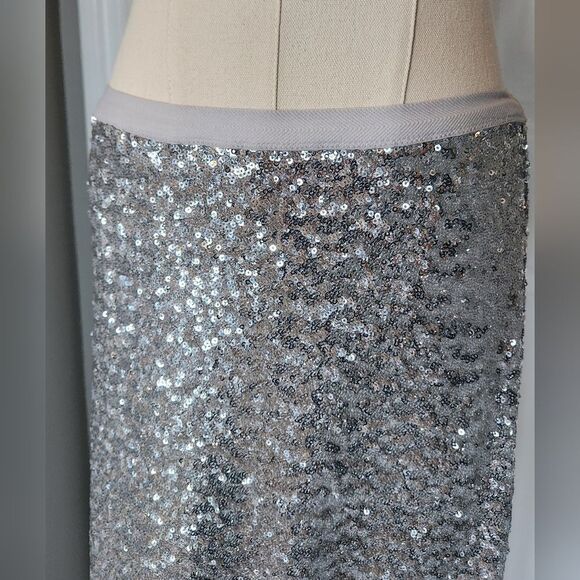 NWOT Victoria Secret silver sequin skirt - Size Small - Picture 8 of 9